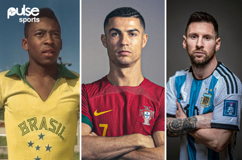 Top 100 greatest footballers revealed with Cristiano Ronaldo third, Pele  fourth and Neymar not on list at all