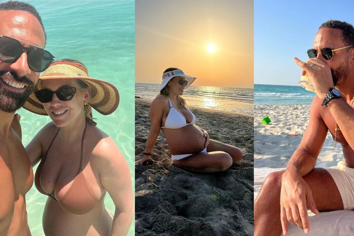 Kate Ferdinand and husband Rio during a family getaway