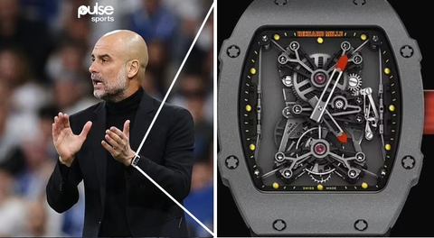 Guardiola's ₦1.7 billion watch gets tongues wagging during Manchester City tie
