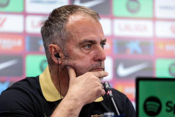 Hansi Flick, head coach of FC Barcelona, Barca attends his press conference || Image credit: Imago