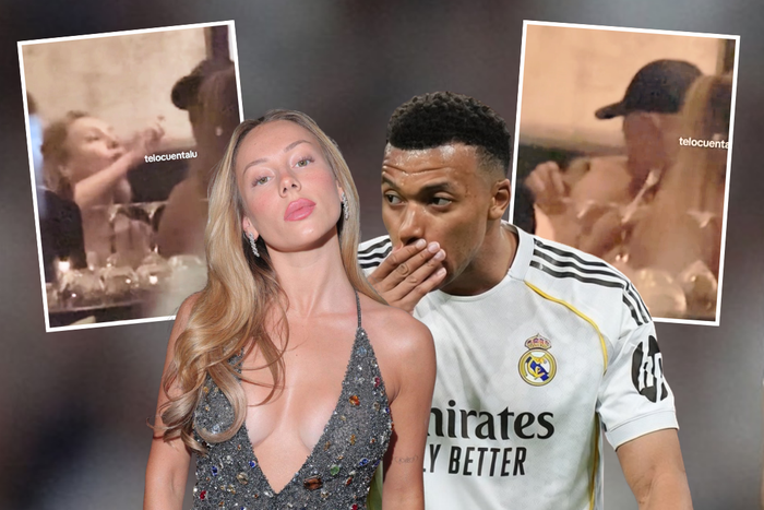 Kylian Mbappé 'passionately' kisses new girlfriend Ester Expósito on dinner date following Girona upset