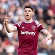 Declan Rice of West Ham United.
