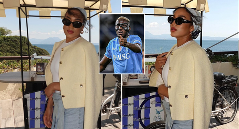 Victor Osimhen’s girlfriend returns to social media with transfer hint amid speculation surrounding Napoli star’s future