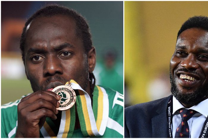 Wilson Oruma and Austin Jay Jay Okocha, former Nigeria internationals