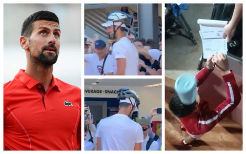 Watch Djokovic hilarious moment wearing helmet after being hit on the head with water bottle