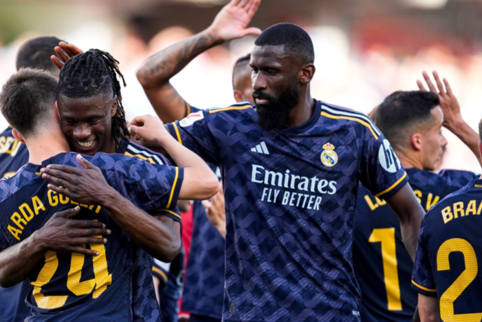 Arda Guler of Real Madrid celebrates a goal during the Spanish league, La Liga EA Sports, football match played between Granada CF and Real Madrid at Los Carmenes stadium on May 11, 2024 || Image credit: Imago