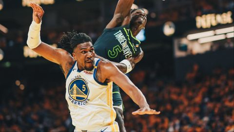 In the NBA Playoffs, the Celtics beat the Knicks, and the Timberwolves beat the Warriors in Game 3.