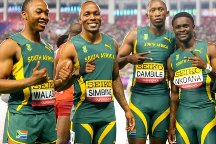 On-Song Akani Simbine shines as South Africa Obliterate USA to clinch World Relays 4 x 100m Title