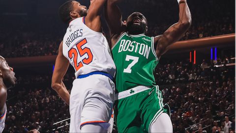 In the NBA Playoffs, the Celtics beat the Knicks, and the Timberwolves beat the Warriors in Game 3.