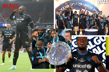 Video: Usain Bolt scores and leads his team to victory at Soccer Aid for Unicef charity match