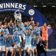 Manchester City won he Champions League to complete a famous treble