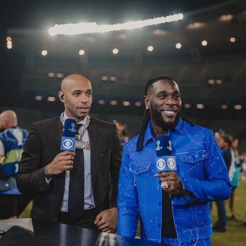 Nigerian singer, songwriter, and record producer Damini Ebunoluwa Ogulu MFR, known professionally as Burna Boy headlined the 2023 Champions League show.