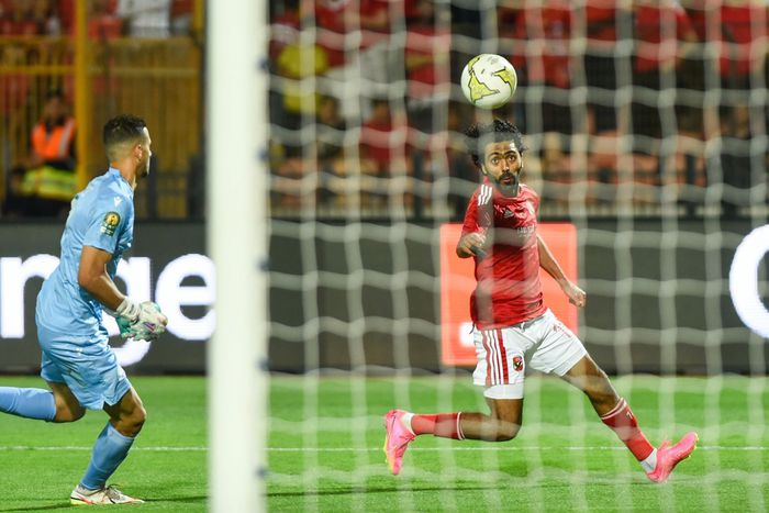 Al Ahly and Wydad Casablanca during the first leg of the 2023 CAF Champions League final in Cairo.