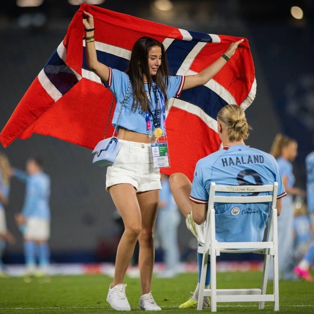 Erling Haaland’s Pregnant Girlfriend Isabel Haugseng Flaunts Adorable ...