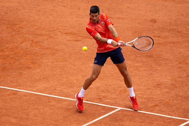 Novak Djokovic during the 2023 French Open.
