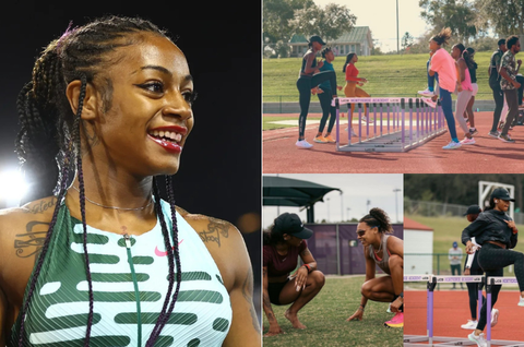 [WATCH] Sha'Carri Richardson captured in training mentoring her teammates ahead of US Olympic trials