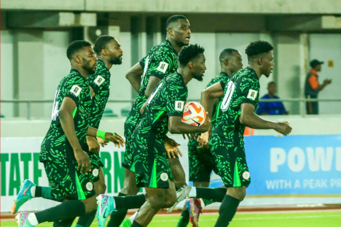UYO, NIGERIA - JUNE 7: Fisayo Dele-Bashiru, Kelechi Iheanacho, Wilfred Ndidi of Nigeria during the 2026 FIFA World Cup || Image credit: Imago