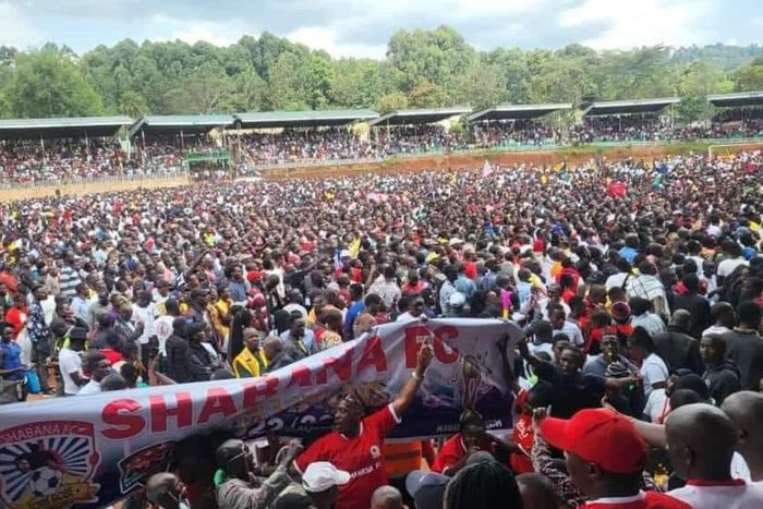 Shabana FC fans after the team won the 2023 NSL title.