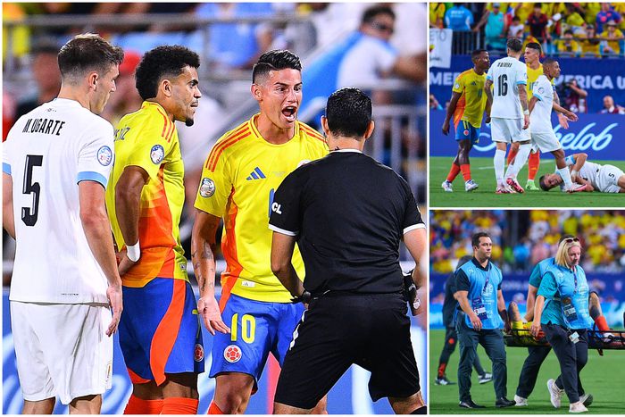 The heated clash between Uruguay and Colombia in the Copa America semis.