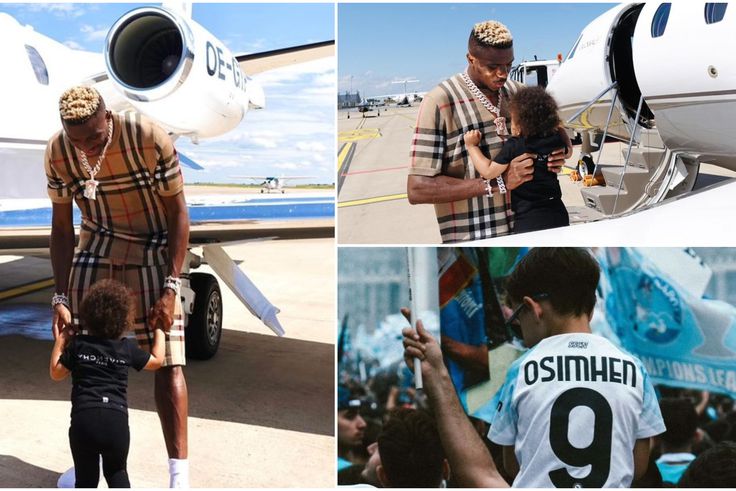 Victor Osimhen and daughter share special moment.