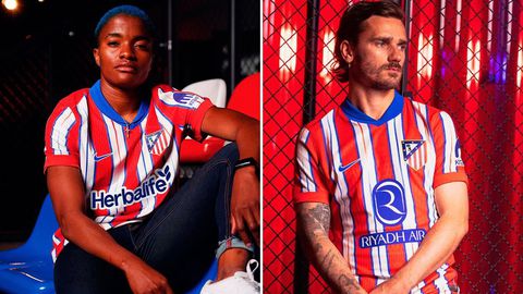 Atletico Madrid: Super Falcons star Rasheedat Ajibade models new kits for 2024/25 season