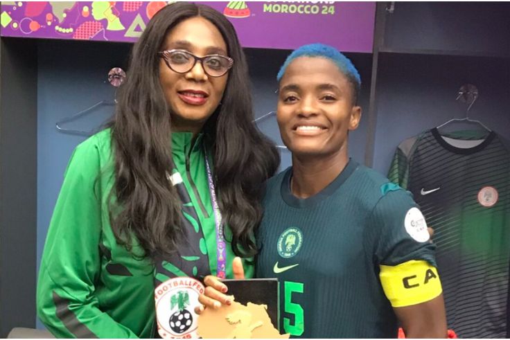 Ajibade: Super Falcons captain outshines Ihezuo, Okoronkwo to win Woman of the Match award