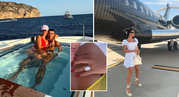 Georgina Rodriguez flaunts her huge diamond ring during exotic yacht holiday with her ‘two loves’