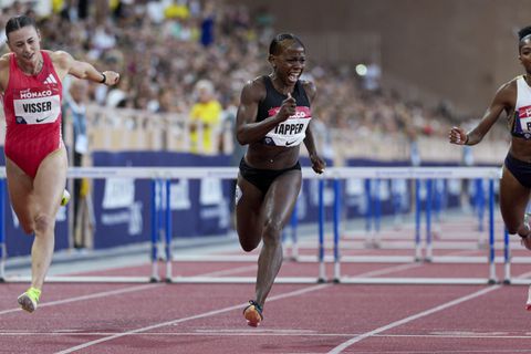 Megan Tapper stuns loaded 100mH field, storms to first career Diamond League win in Monaco