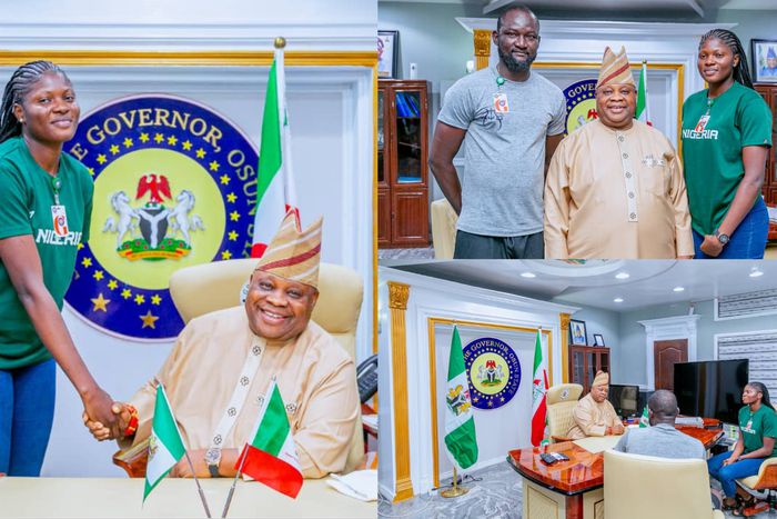 The reception from Governor Adeleke comes after Olawuyi Adenike Olayemi and her D'Tigress teammates were received by First Lady Remi Tinubu at Aso Rock, Abuja.
