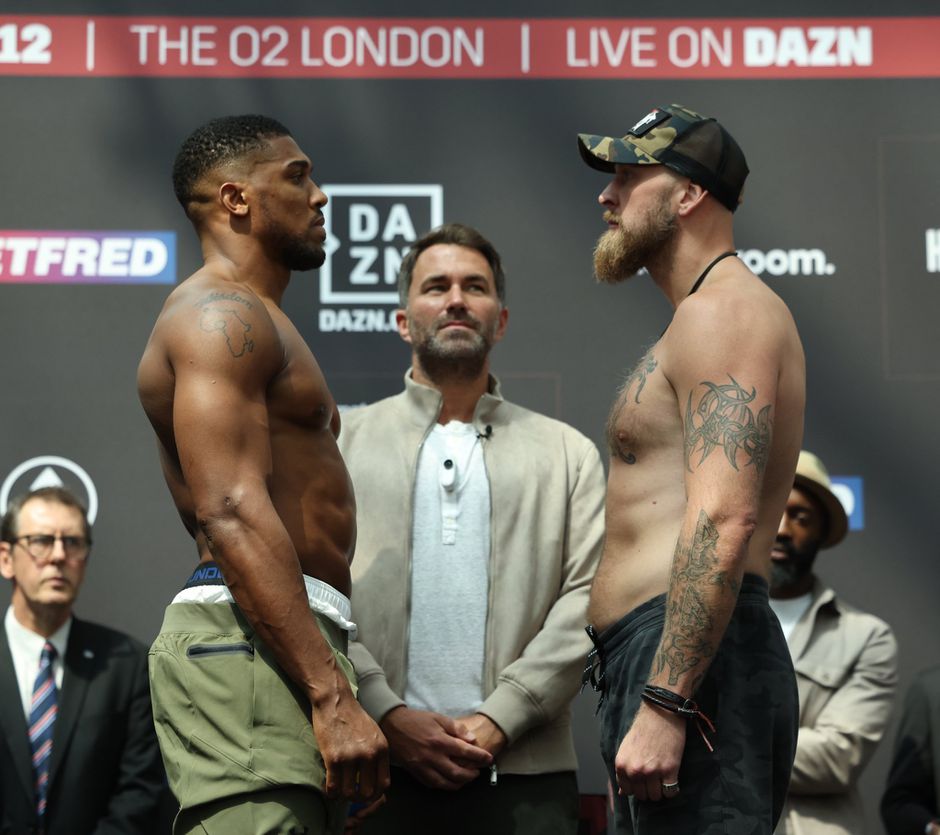 Furious Anthony Joshua is charged up to face Robert Helenius on Saturday's thrilling bout at London's O2 Arena.