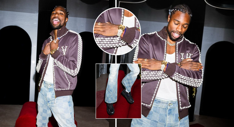 Noah Lyles: Olympic gold medalist responds to haters in Louis Vuitton-themed outfit worth over ₦79 MILLION