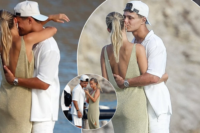 Lando Norris and Magui Corceiro spotted kissing AGAIN as 'hot' new couple pack on the PDA in Ibiza
