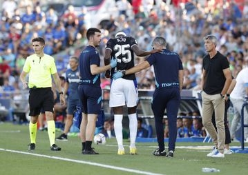 Blow for Nigeria as Umar Sadiq suffers a freak injury in Real Sociedad's loss to Getafe