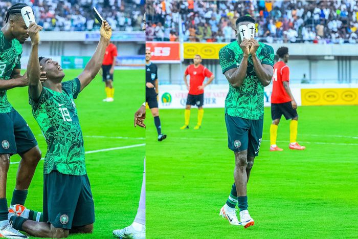 Awoniyi has been in fine form for Nottingham Forest in the Premier League and earned the starting line-up role along with Osimhen. Image Credit - Taiwo Awoniyi/Instagram