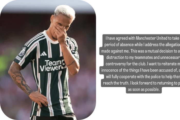 Antony responds to Man United statement