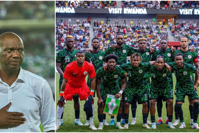 Nigeria's Super Eagles and Augustine Eguavoen have improved on the FIFA Ranking. (Photo Credit: Pendrops/X)