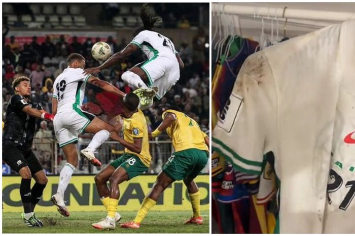 Calvin Bassey goal vs South Africa for Nigeria.