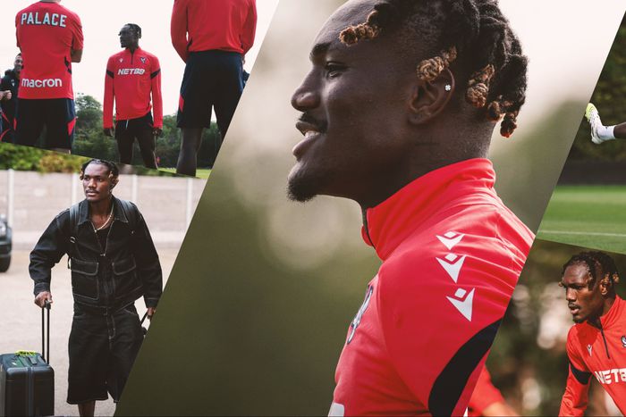 After his time with the Super Eagles, Christantus Uche shines for Crystal Palace in his 1st training session.