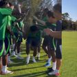 In a viral video, Fisayo Dele-Bashiru joined the Super Eagles set up in style.