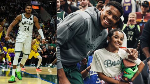 Giannis Antetokounmpo: Nigerian Freak scores 20 points, gifts shoe as Bucks lose to Lakers