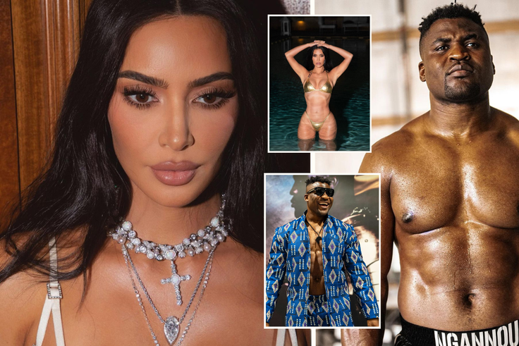 Francis Ngannou and Kim Kardashian
