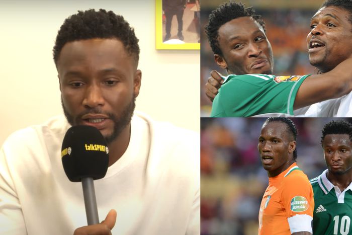 Mikel Obi answered the ranking between Didier Drogba, Jay Jay Okocha, and Nwankwo Kanu.
