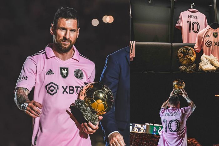 In a special ceremony held at DRV PNK Stadium on Friday night, Inter Miami CF honored team captain Lionel Messi for winning his record-tying eighth Ballon d'Or. Instagram/Leo Messi