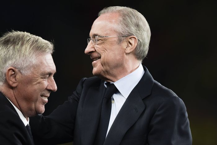 Real Madrid's Carlo Ancelotti and Florentino Perez | Imago