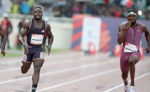 Kenny Bednarek finally explains 'buying land in Kenya' jab aimed at Ferdinand Omanyala after 2024 Kip Keino Classic 100m win