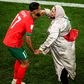 Sofiane Boufal celebrating with his mom after Morocco made history at the FIFA World Cup.