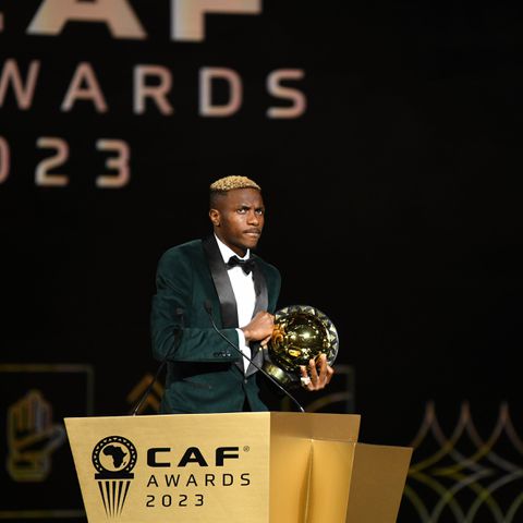 Victor Osimhen is the new king of African football. (Photo Credit: CAF/X)