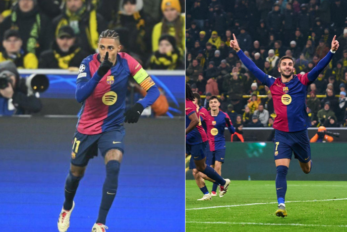 Raphinha and Ferran Torres were the goalscorers for Barcelona against Dortmund || Image credit: X(Raphinha/Barcelona)