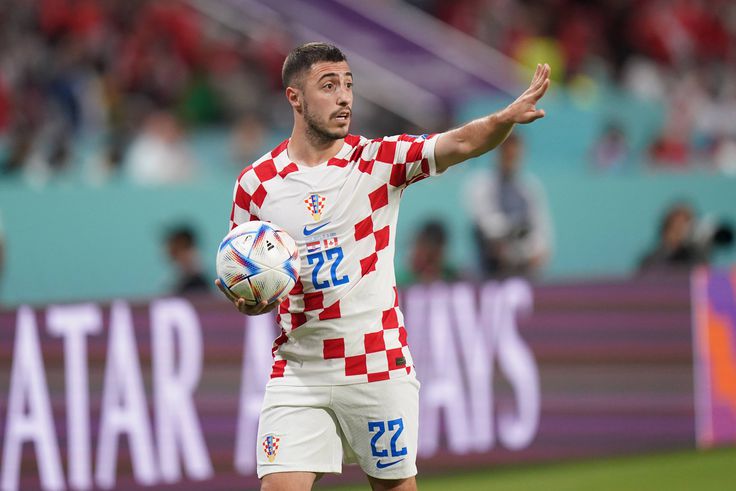 Josip Juranovic in action for Croatia