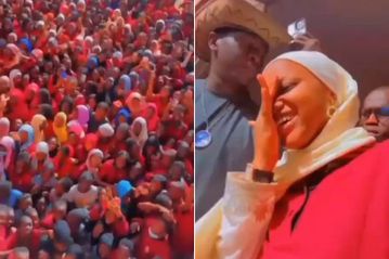 Sadio Mane's wife receives hero's welcome as she returns to school after highly-publicised wedding [VIDEO]